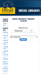 Mobile Screenshot of innopac.library.drexel.edu