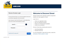 Tablet Screenshot of discover.drexel.edu