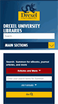 Mobile Screenshot of library.drexel.edu