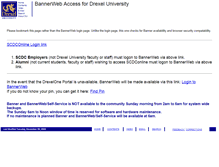 Tablet Screenshot of bannerweb.drexel.edu