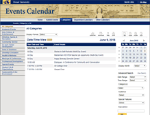 Tablet Screenshot of events.drexel.edu